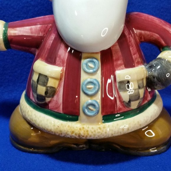 Sakura Debbie Mumm Santa Short and Stout Teapot Folk Art Mini Teapot Series - Picture 4 of 10